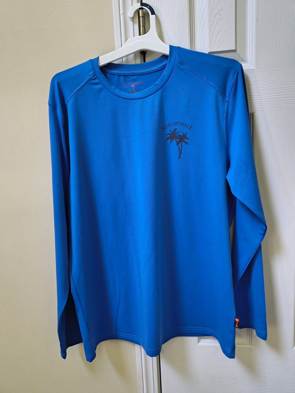 Margaritaville Men’s Long Sleeve Shirt - Bright Blue